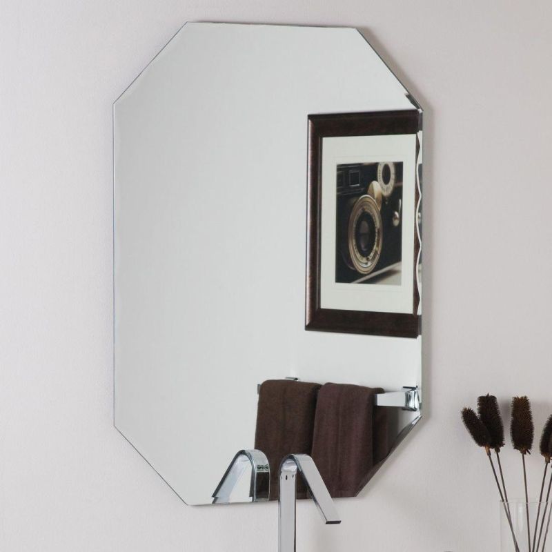 Qingdao Decorative Bathroom Silver Safety Mirror with Vinyl Backed Film (SMI-SM020)
