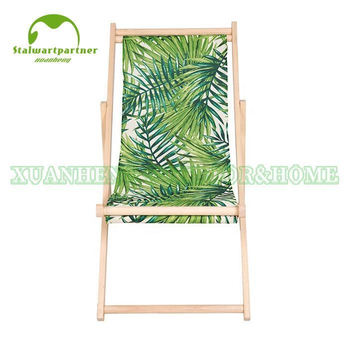 Outdoor Wooden Foldable Camping Beach Sling Chair