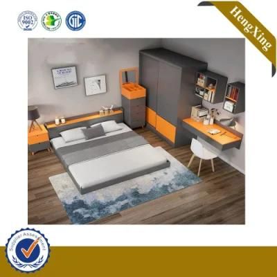 Modern Nordic Style Queen Bed E1 Standard Melamine Wooden Bed