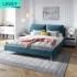 Linsy Luxury Bedroom Furniture King Size Double Modern Velvet Tufted Fabric Bed Set R293