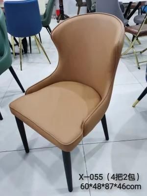 Top Quality Nordic Velvet Dining Room Chairs Restaurant Chair Modern Furniture Stainless Steel Dining Chairs