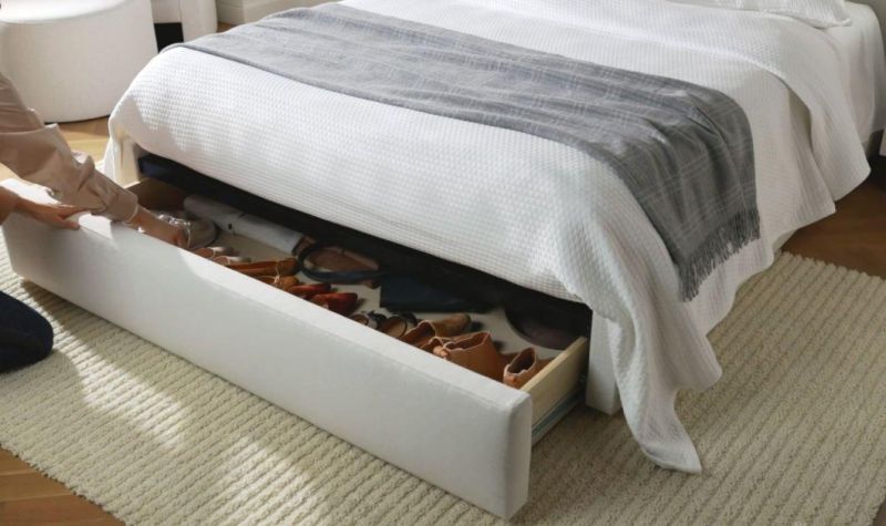 Nova Modern Hot Sell Bedroom Room Storage Bed Fabric Beds with Storage Drawer