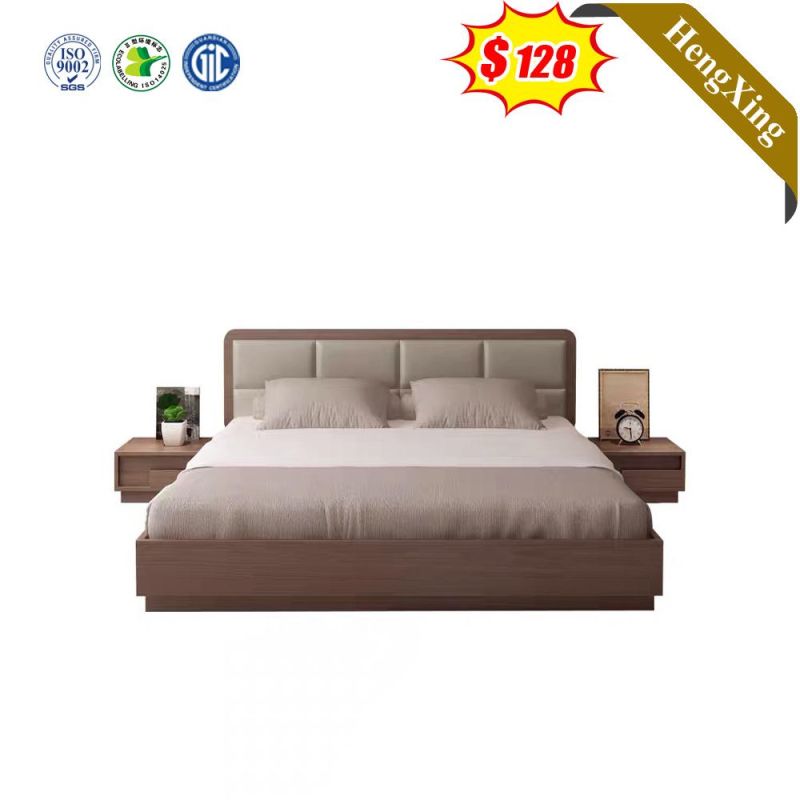 Double Wood Modern Wholesale Simple Designs King Size Home Master Bedroom Furniture Sets