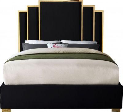 Upholstered Bed with Fabric for Bedroom Furniture B2110