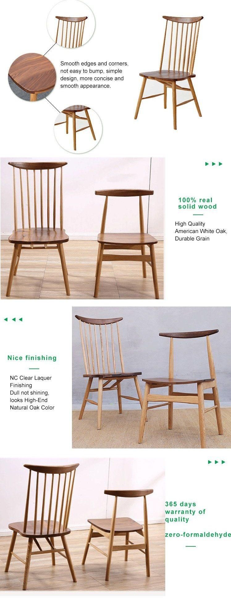 Furniture Modern Furniture Chair Home Furniture Wooden Furniture High Quality Contemporary Solid Oak Wood Design High Back Windsor Dining Room Chair