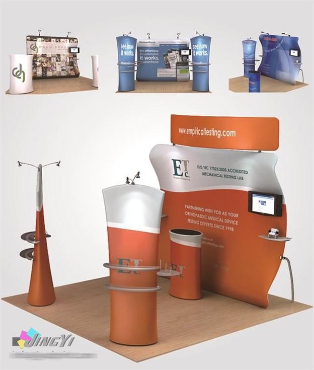 Easy Set Up Tention Fabric Exhibition Display Portable Tradeshow Counter