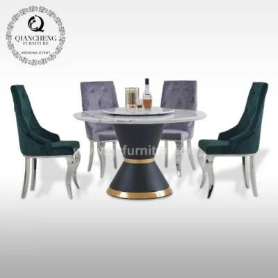 Luxury Modern Dining Furniture Event Chair Nordic Metal Cafe Velvet Chairs Set