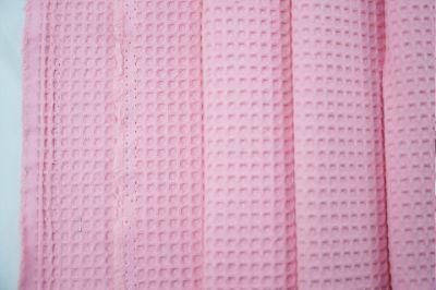 Cotton Waffle Fabric with Dye on Both 2 Sides Used for Beach Towel Both Towel Mattress 180GSM-350GSM