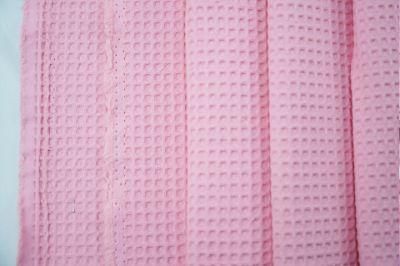Cotton Waffle Fabric with Dye on Both 2 Sides Used for Beach Towel Both Towel Mattress 180GSM-350GSM