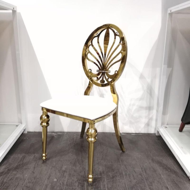 Foshan Factory Wholesale Gold Banquet Dining Chair for Sale