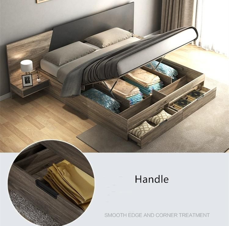 Modern Design Wooden Living Room Home Hotel Bedroom Furniture Set Kid Castle Beds Sofa Double Bed