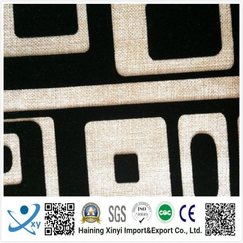 Fashion New Design Printed Knitted Soft Haining Manufacturer Flocking Fabric with Foil