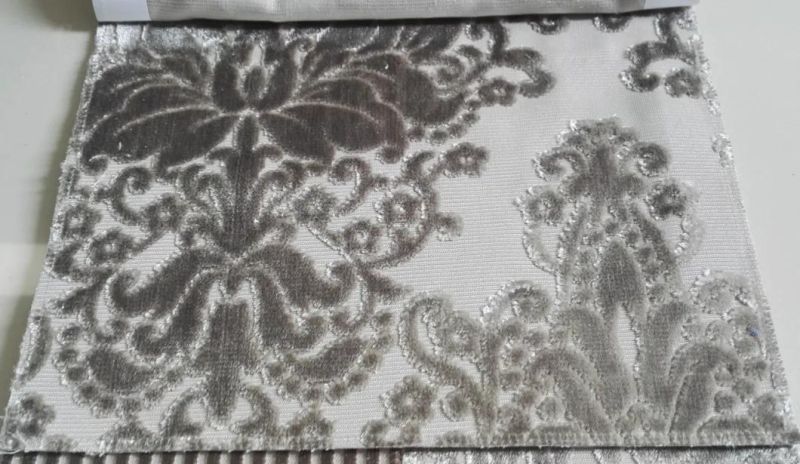Hotel Textiles Cut Velvet Flower Glue Embossed Upholstery Cushion Almohada Fabric