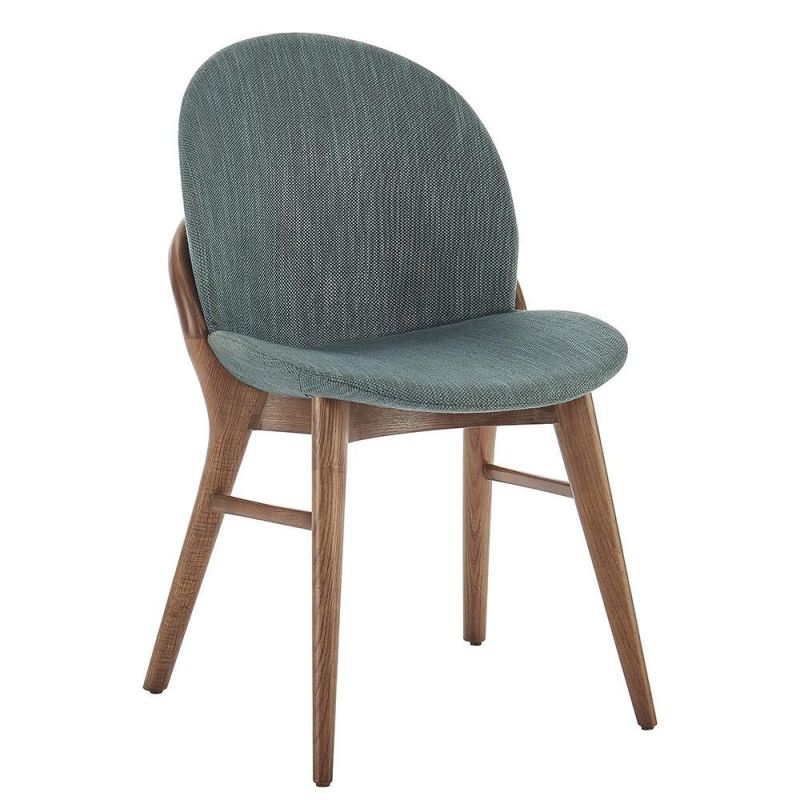 Factory Modern Hotel Living Room Dining Room Leather PVC Wooden Dining Chair for Home Furniture