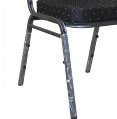 Fabric Padded Metal Stacking Chair for Hotel Furniture