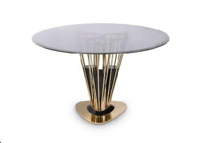 Marble Top Metal Base Modern New Design Dining Hotel Restaurant Table