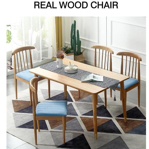 Modern Hotel Jianxi Solid Wood Dining Chair