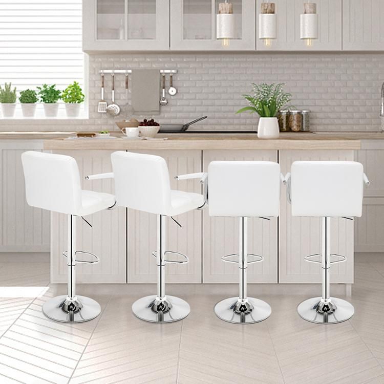 Cheap Metal Bar Chair PU Leather Kitchen Bar Stool for Sale