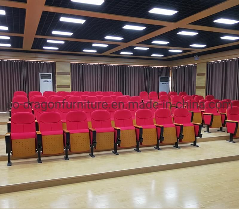 Hot Sale Banquet Furniture Fabric Folding Auditorium Chair with Arm
