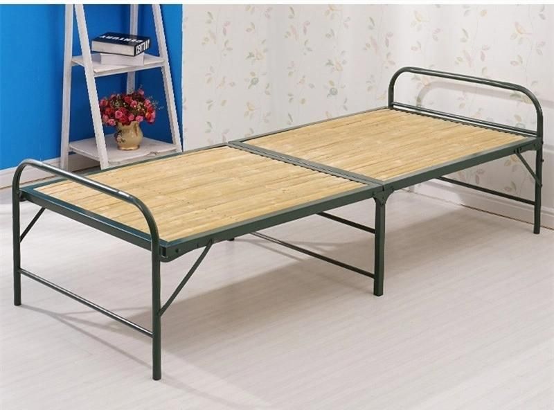 Comfortable Metal Leg Beedroom High Density Filled Bedroom Folding Bed