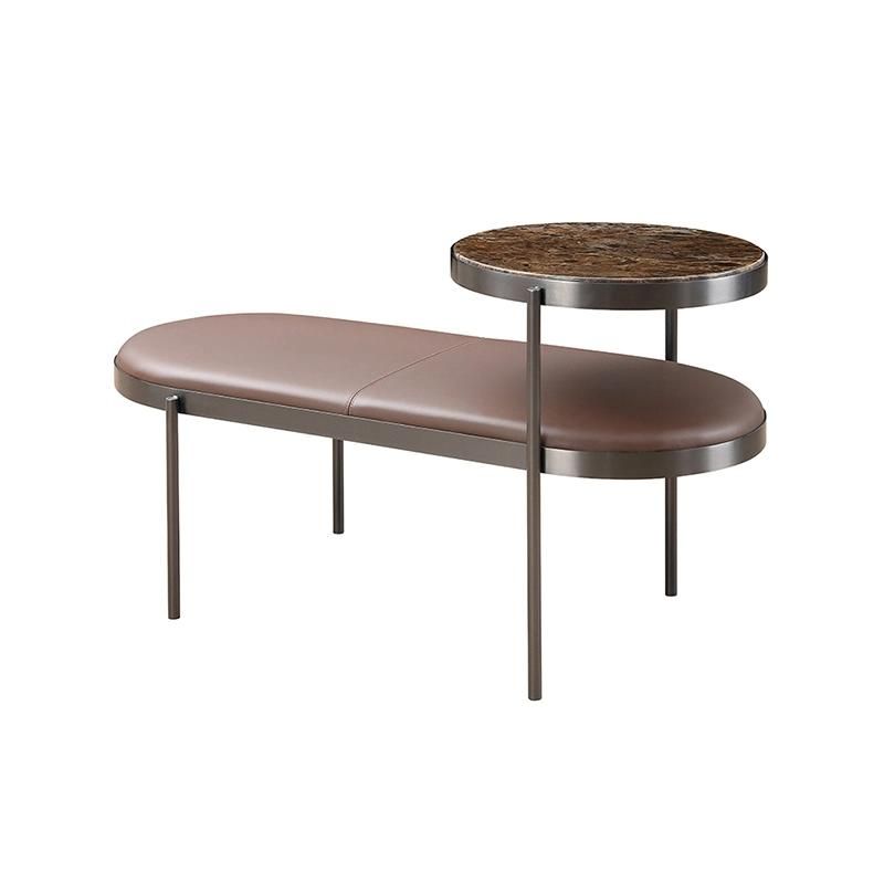 Modern Home Furniture Living Room Metal Leg Marble Top Center Coffee Table Luxury Sectional Round Tea Table