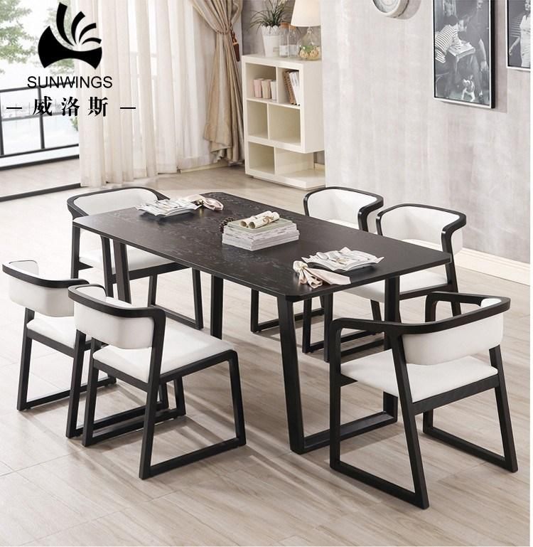 Nordic Hotel Furniture Fashion/Scandinavian Dining Room Chair for Restaurant Leather/Fabric Seat