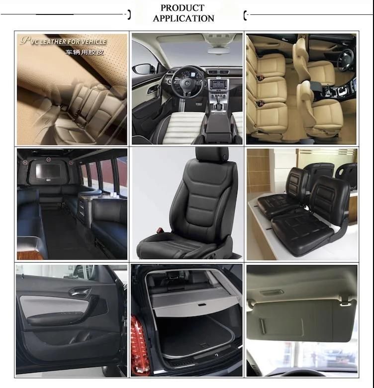 Hydrolysis Resistance 10 Years Vegan Embossing PU Leather Car Seat Leather Car Upholstery Leather Car Interior Leather Door Steering Wheel Gearshift Gap Hider