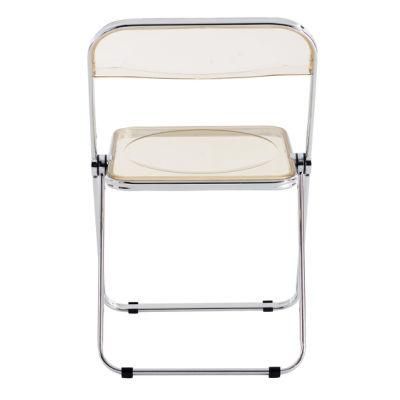 Hot Sales Transparent Wedding Use Plastic Folding Chair