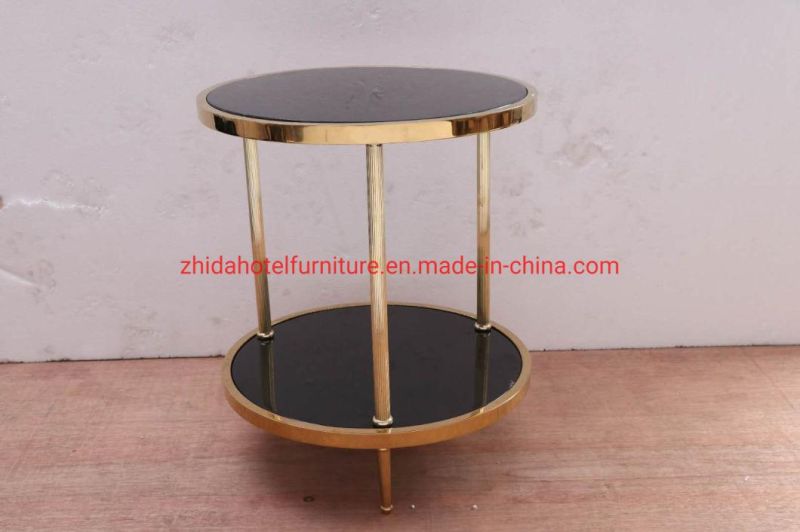 Marble Coffee Table White and Black Marble Top Gold Coffee Table