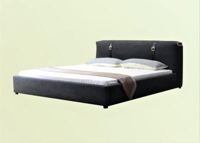 Huayang New Design Folding Fabric Beds with Trundle Bed Frame with Additional Bed Below Queen Size Fabric Bed