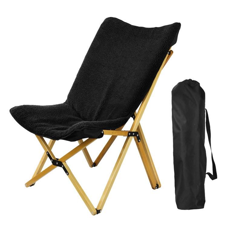 High Quality Hardware Fabric Wood Beach Chair