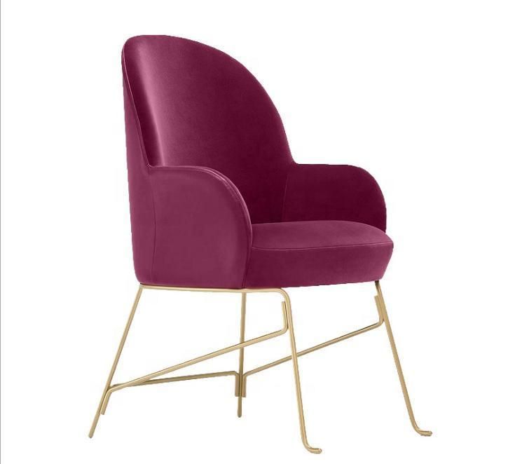 Furniture Room Restaurant Dining Leather Velvet Modern Dining Chair