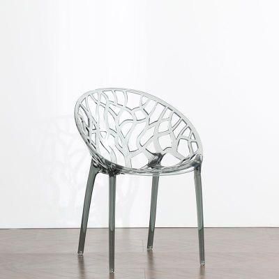 Tree Back Wedding Garden Transparent PC Plastic Dining Restaurant Chair