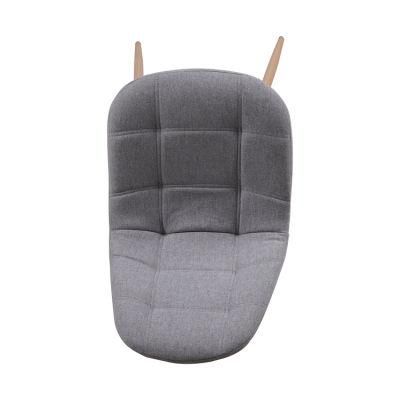 Factory Cheap Nordic Modern Living Room Restaurant Furniture Manufacturer Fabric Dining Chair with Iron Leg Heat Transfer