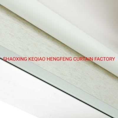 New Easy Installation Customized Size Natural Linen Material Roller Blind for Home Decoration