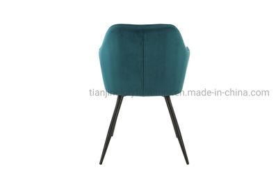 Velvet Dining Chairs Soft Seat and Blue Velvet Living Room Chairs with Sturdy Metal Legs Kitchen Chair for Dining Chair
