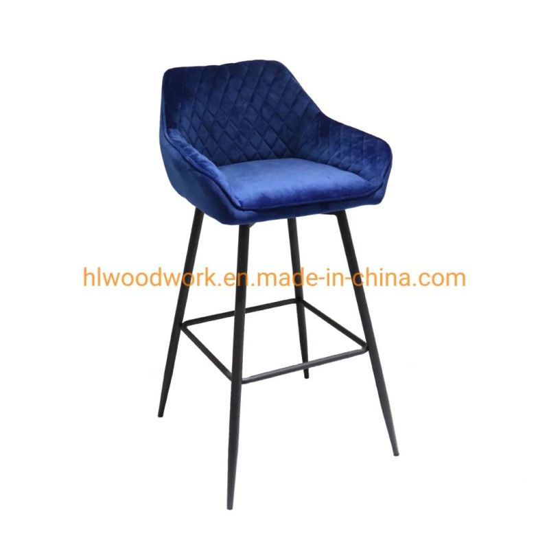 Metal Legs High Bar Stools Chair for Cafe Bar Table Kitchen Modern Barchair. Metal Bar Chair Stylish Barstool Design Bistro Kitchen Dining Counter Bar Stools
