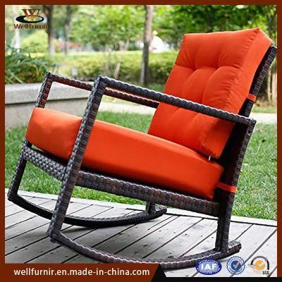 Well Furnir Wicker Garden Chair Outdoor Furniture Rocking Chair (WFD-18)