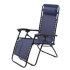 Patio Durable Beige Folding Soft Zero Gravity Chair with Cup Holder