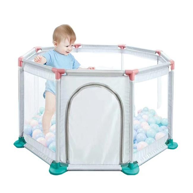 Toddler Safety Fence High Quality Indoor Ball Pool Toy Foldable Baby Playpens Fence with 50PCS Balls Folding Baby Playpens