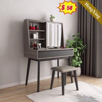 Low Prices Simple Quality Nordic Modern Minimalist MDF Top Dresser with Chair and Mirror
