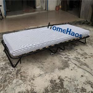 Rollaway Folding Bed for Bedroom Fold Away Bed with Wooden Stand