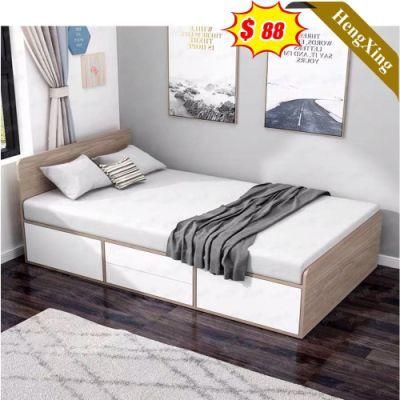 Luxury Furniture Modern Bedroom Bed Set Double Size Storage Leather Bed