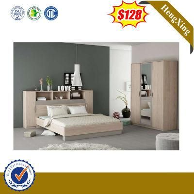 King Size Oak Color Modern Design Office Furniture Bedroom Bed