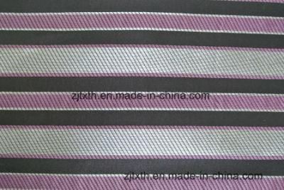 Jacquard Strip Design Cushion Fabric in Blue Color