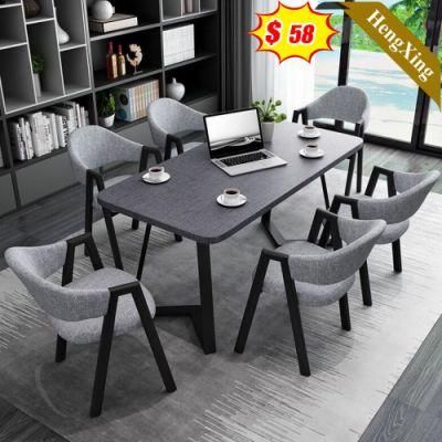 Modern Style Furniture Metal Frame Rectangular Dining Table with Metal Leg for Large Restaurant