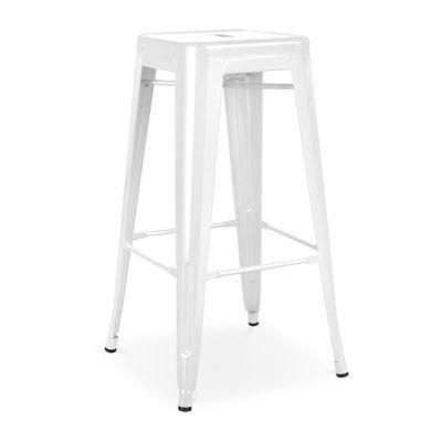 Stacking Kitchen Bar Party Furniture Colorful Metal Dining Chair Bar Stool Chair for Outdoor