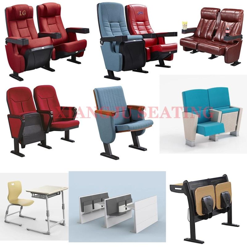 Red Fabric Movie Folding Theater Seats Cinema Chairs for Sale