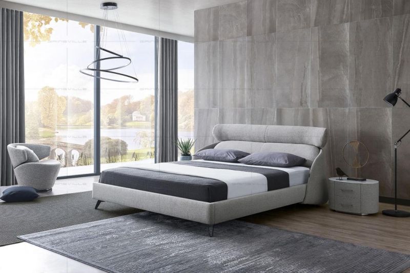 Furniture Modern Bedroom Bed Wall Bed with Soft Headboard Gc1725