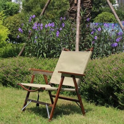 Made of Breathable and Durable Fabric Excellent in Waterproof Lightweight Wood Grain Aluminum Chair